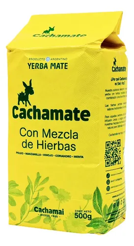 Cachamate Mezcla de Hierbas Amarilla - Yerba Maté 500g