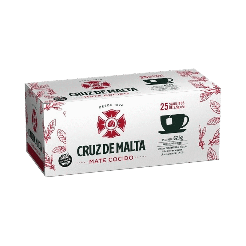Cruz de Malta Cocido 25 Sachets de thé